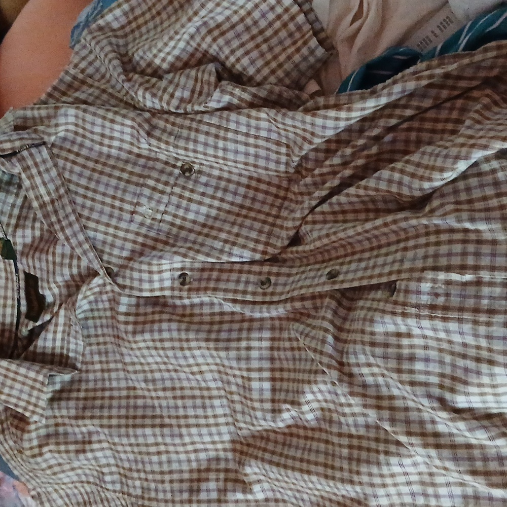 Timberland  checkered button down Short Sleeved Shirt